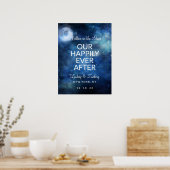 Lunar Sky Moon glücklich immer nach dem Empfang un Poster (Küche)