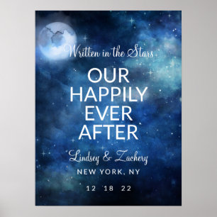 Lunar Sky Moon glücklich immer nach dem Empfang un Poster