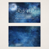 Lunar Sky Moon Wedding Website UAWG Insert Cards (Vorne & Hinten)