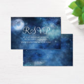 Lunar Sky Moon Wedding Website UAWG Insert Cards (Schreibtisch)