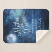 Lunar Sky Moon zur Mutter des Groom Zitats Sherpadecke (Vorderseite (Horizontal))