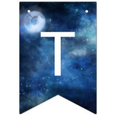 Lunar Sky Vollmond Es ist in den Sternen Hochzeit Wimpelkette (Zweite Fahne)