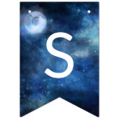 Lunar Sky Vollmond Es ist in den Sternen Hochzeit Wimpelkette (Dritte Fahne)