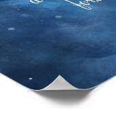 Lunar Sky Vollmond Sterne im Zeichen der Liebe zum Poster (Ecke)