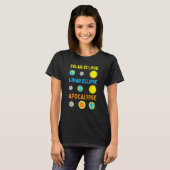 Lunar Solar Eclipse and Apokalypse Funny Science T-Shirt (Vorne ganz)