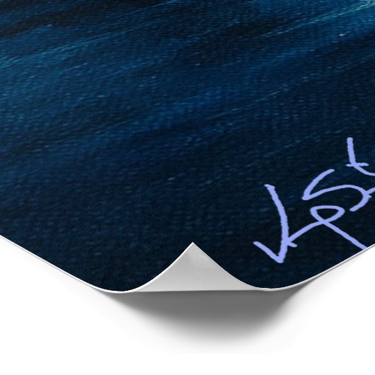 Lunar Spectrum Landscape Poster (Ecke)