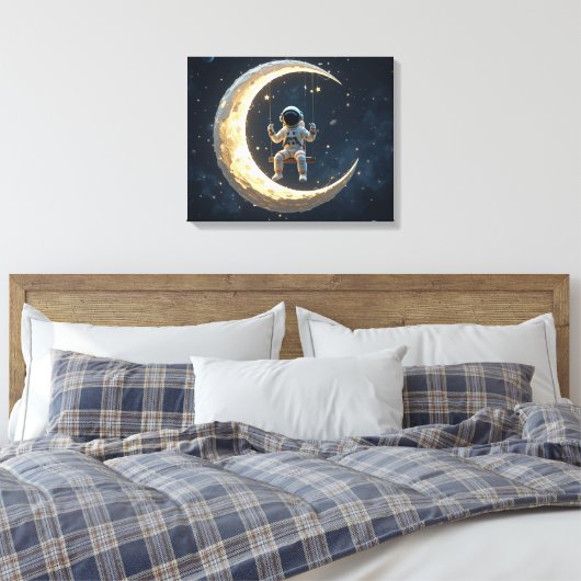 Lunar Swing Leinwanddruck (Insitu (Schlafzimmer))