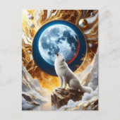 Lunar Symphony: A Wolfs Serenade Postkarte (Vorderseite)