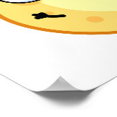 Lunar-tic Funny Astronomy Moon Pun Poster (Ecke)