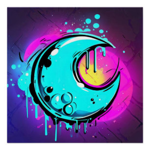 Lunar Tropfen Poster