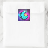 Lunar Tropfen Quadratischer Aufkleber (Tasche)