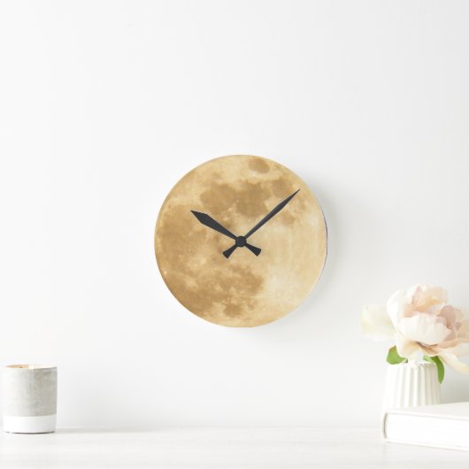 Lunar Wall Clock Runde Wanduhr (Zuhause)