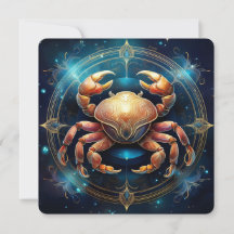 Lunar Warden Mystical Crab Celestial Coastal Art