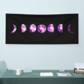 ** Lunar Wax Wan Full Lila Violet Moon Phones Banner (Messe)