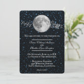 Lunar Wedding Einladung (Stehend Vorderseite)