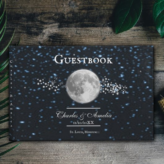 Lunar Wedding Guestbook Gästebuch