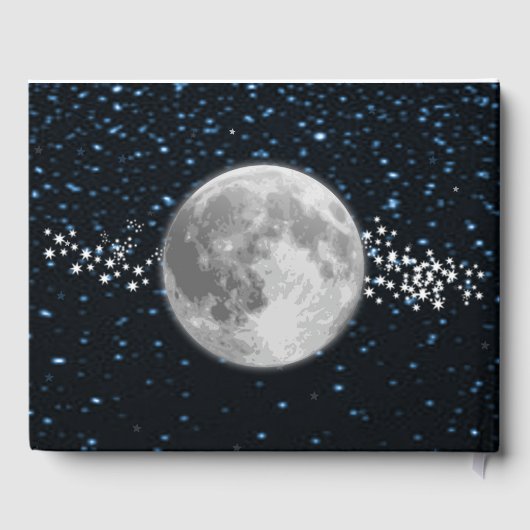 Lunar Wedding Guestbook Gästebuch (Rückseite)