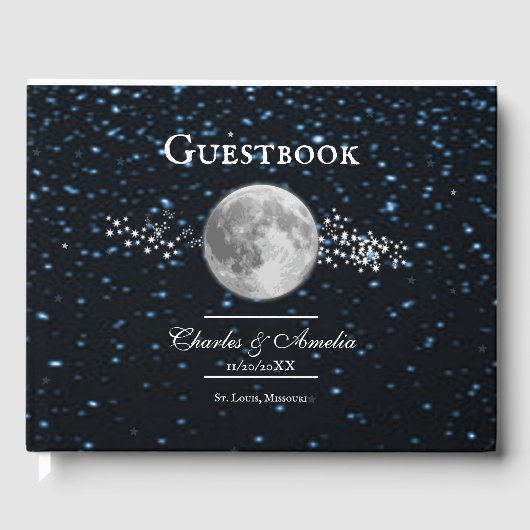 Lunar Wedding Guestbook Gästebuch (Vorderseite)