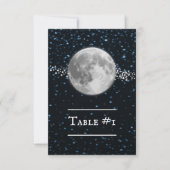 Lunar Wedding Table Card Einladung (Vorderseite)