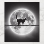 Lunar Whiskers Reserve Weinetikett (Einzelnes Label)