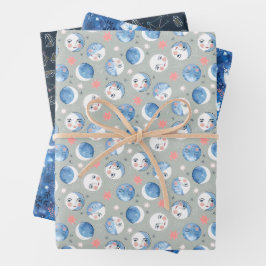 Lunar Witch Set von 3 Geschenkpapier Set