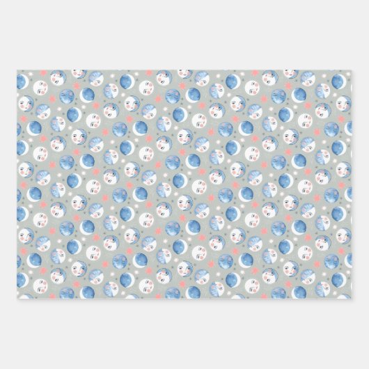 Lunar Witch Set von 3 Geschenkpapier Set (Vorderseite)