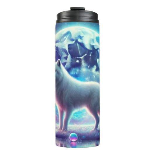 Lunar Wolf Dream Thermosbecher (Vorderseite)