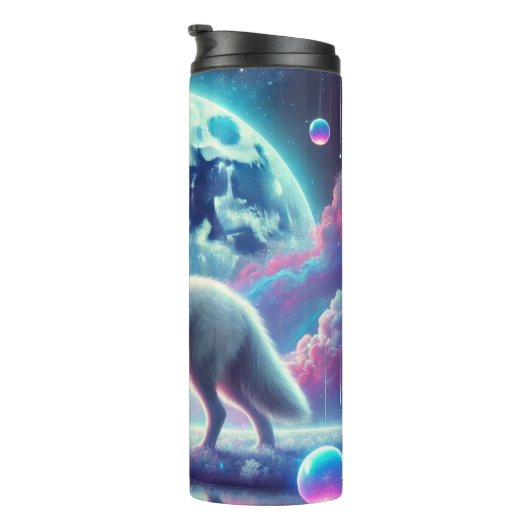 Lunar Wolf Dream Thermosbecher (Nach rechts gedreht)