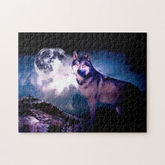 Lunar Wolf Puzzle (Horizontal)