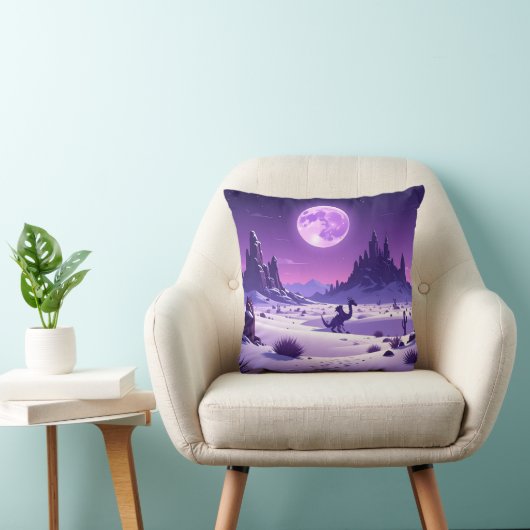Lunar Wyrm Fleece Blanket – Purple Dragon Under th Kissen (Stuhl )