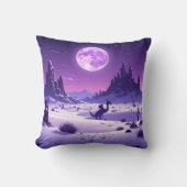 Lunar Wyrm Fleece Blanket – Purple Dragon Under th Kissen (Vorderseite)