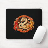 Lunar Zodiac Dragon Tiger Horse Harmony Chinese Ne Mousepad (Mit Mouse)