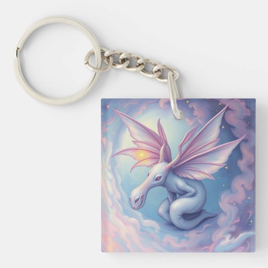 „Lunara – Die Träumerin des Himmels“ Schlüsselanhänger (Vorderseite)