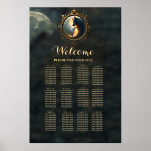 Lunarer Ausgleich – Wo Schatten das Licht umarmen. Poster