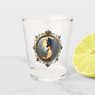 Lunarer Ausgleich – Wo Schatten das Licht umarmen. Schnapsglas