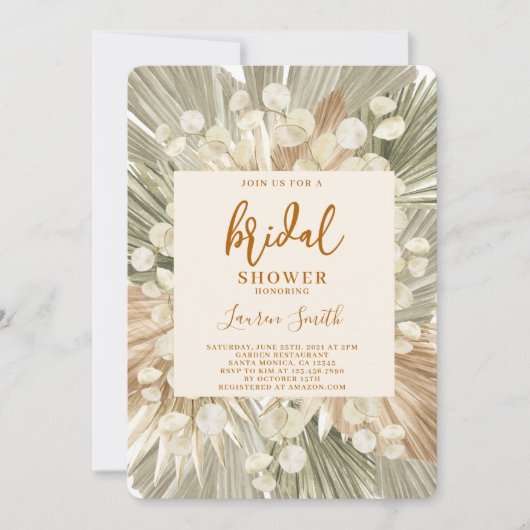 Lunaria-Brautparty Einladung (Vorderseite)