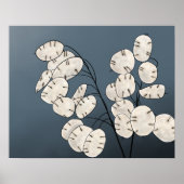 Lunaria Silver Dollar Pflanze drucken Poster (Vorne)