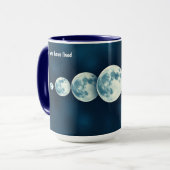 Lunarlebensphasen Tasse (Vorderseite Links)