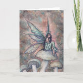 Lunas Erholung Aquarell Fairy Illustration Art Karte (Vorderseite)