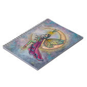 Lunas Perchmärchen über Mondfantasie Kunst Notizblock (Linke Seite)