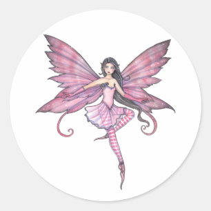 Luna's Tanz Feen-Sticker Runder Aufkleber