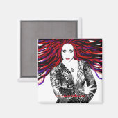 Lunas Wild Hair Magnet (Vorderseite/Rückseite)