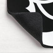 LunaSees Logo Mousepad (Weiß/blaues Auge) (Ecke)