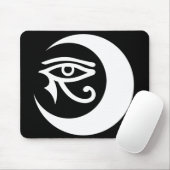 LunaSees Logo Mousepad (Weiß/blaues Auge) (Mit Mouse)