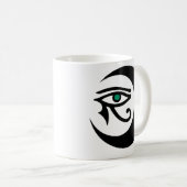LunaSees Logo-Tasse (Schwarzes mit Jadeiris) Kaffeetasse (VorderseiteRechts)