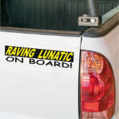 LUNATIC AN BORD AUTOAUFKLEBER (Auf Lkw)