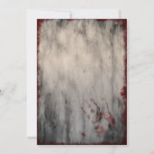 Lunatic Asylum Halloween Einladung (Rückseite)