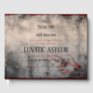 Lunatic Asylum Halloween Geburtstag Gästebuch