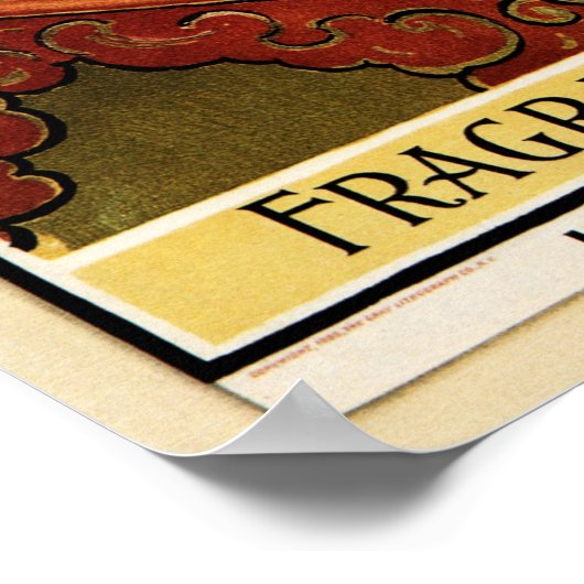 LUNBORGs PERFUMES Vintage Duftkosmetikanzeige Poster (Ecke)