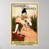 LUNBORGs PERFUMES Vintage Duftkosmetikanzeige Poster (Vorne)